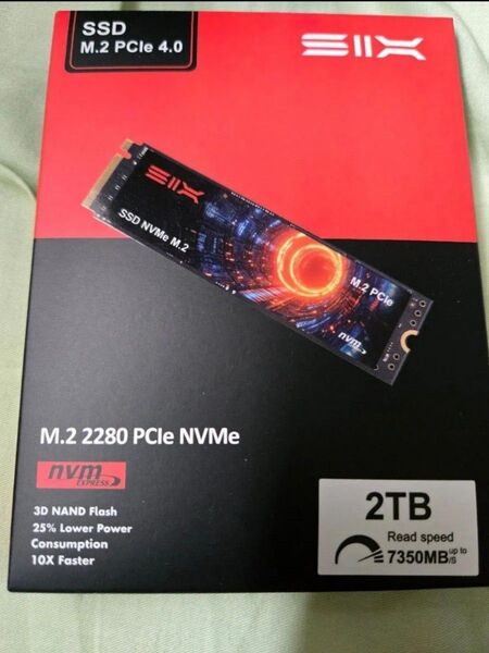 新品 NVMe SSD 2TB M.2 pcle 4.0 2280 ヒートシンク付き ⑨