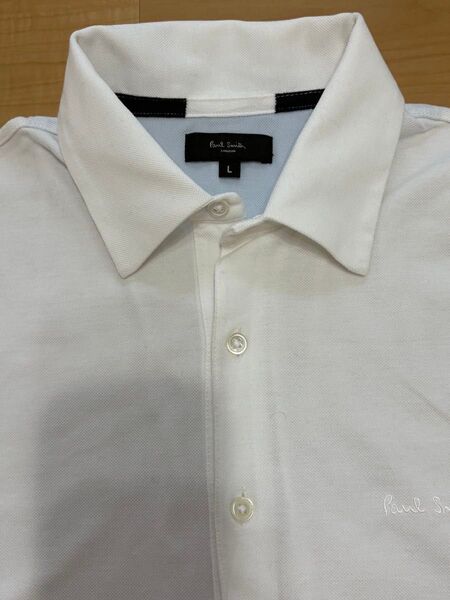 Paul Smith LONDON ポロシャツ 白 Lサイズ メンズ
