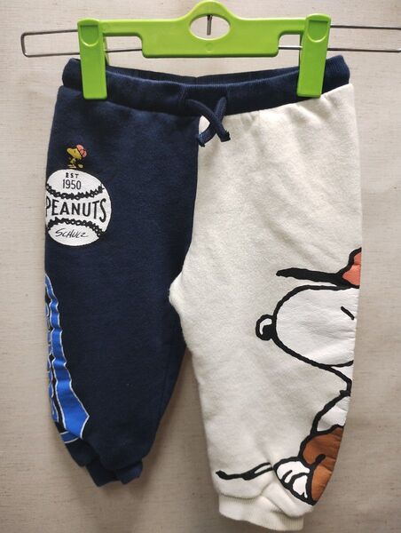 全国送料無料 ザラ ZARA X スヌーピーSNOOPY子供服 キッズベビー男&女の子スウェットパンツ90 (92/18-24m)