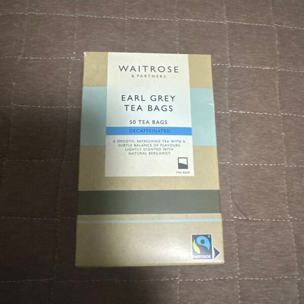 WAITROSE Earl Grey Tea Bags 50袋 デカフェ