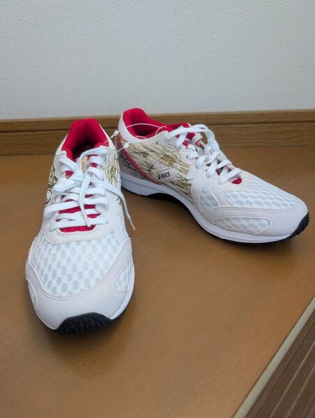 asicsアシックス LYTERACER ライトレーサー 25.0cmWIDE ホワイト×レッド