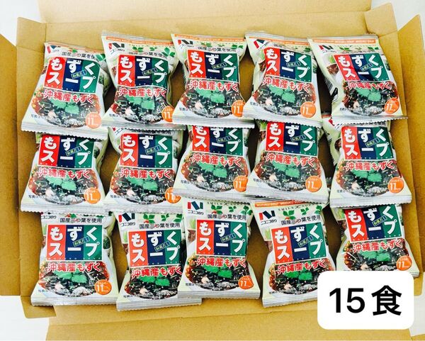 ニコニコのり もずくスープ 15食 食品詰め合わせ フリーズドライ