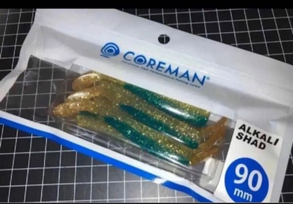 即売 送料無料 配達記録付発送 コアマン アルカリシャッド90 (イワシゴールド) デカカリシャッド シーバスルアー