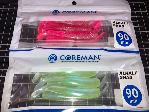 即売 送料無料 配達記録付発送 コアマン アルカリシャッド90 2個セット (ピンクバック、チャートパール) デカカリシャッド