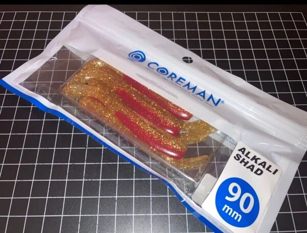 即売 送料無料 配達記録付発送 コアマン アルカリシャッド90 (アカキン) デカカリシャッド シーバスルアー