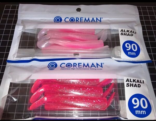 即売 送料無料 配達記録付発送 コアマン アルカリシャッド90 2個セット (ピンクバック、ピンクパール) デカカリシャッド