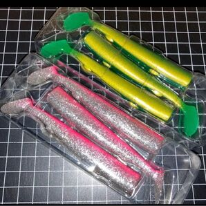 即売 送料無料 配達記録付発送 未使用 新品 ブルーブルー ジョルティ ワーム 6本セット (ピンクシルバー、グリーンゴールド)