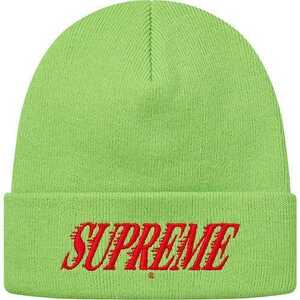 希少 新品 Supreme Crossover Beanie Lime 20SS Week18 Slap Shot クロスオーバービーニー ライム 半タグ付き