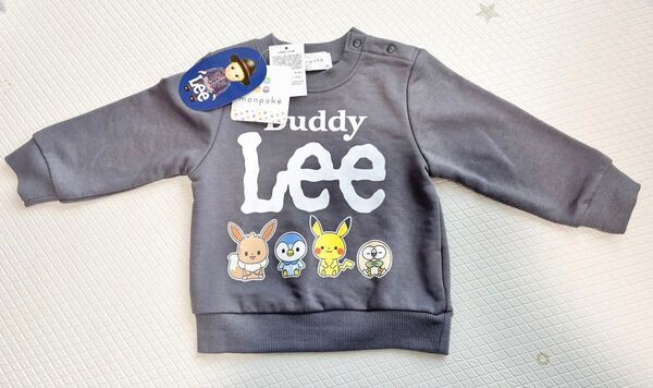 【新品タグ付き】Lee monpoke ポケモン コラボ トレーナー 裏毛 80 キッズ ベビー服 スウェットプルオーバー