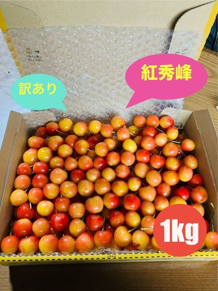 さくらんぼ 紅秀峰 訳あり 1kg