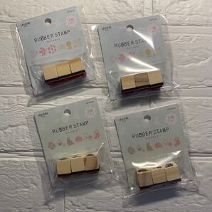 セリア ノルディックA B ラバースタンプ 4パックセット
