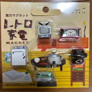レア ミドリ 昭和レトロ家電マグネット 6個セット ミニチュア 未使用