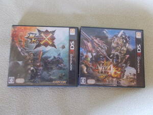 NINTENDO 3DS Monstar Hunter 4G Monstar Hunter Cross. set secondhand goods 