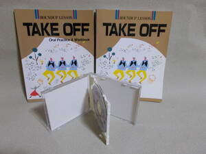 AEON イーオン　英会話教材 TAKE OFF Oral Practice ＆ Workbook　CD2枚＋テキスト　中古品