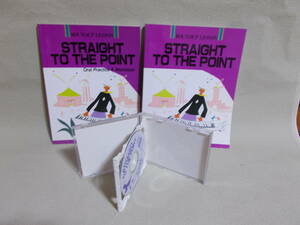 AEON イーオン　英会話教材　STRAIGHT TO THE POINT Oral Practice & Workbook CD2枚＋テキスト2冊　中古品