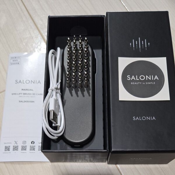 サロニア EMSリフトブラシ 3Dケア SAL24305BK SALONIA