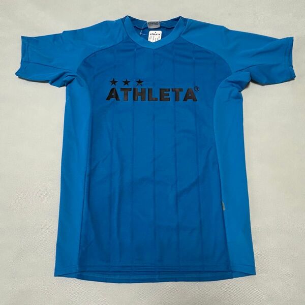 ATHLETA サッカー プラクティスシャツ フットサル スポーツウェア ブルー 160