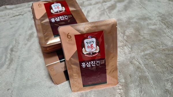 韓国 正官庄 高麗人参 紅参真乾 パウチ 40ml 10パック ドリンク 送料込み