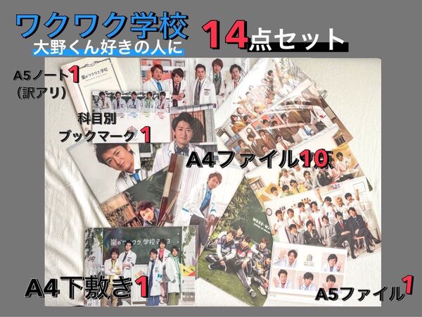 嵐 大野智さん中心 ワクワク学校14点セット