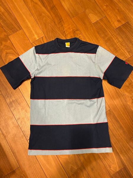 70s ハンテンTシャツhangtenシングルステッチoldsurfヴィンテージ 半袖 ボーダー