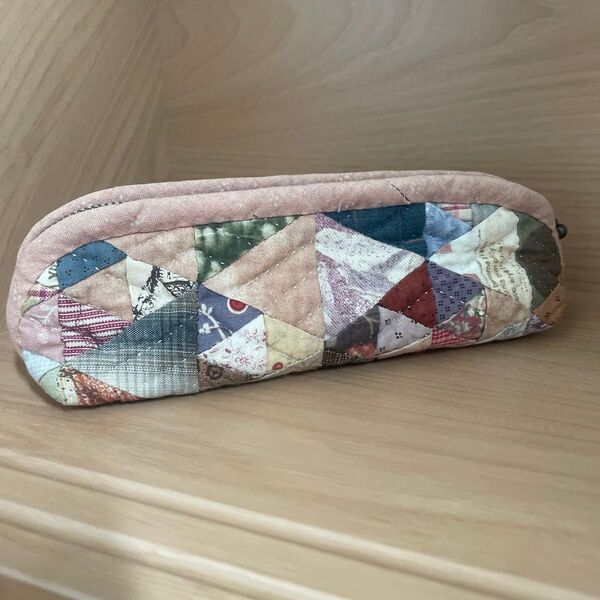ポーチ ペンケース ハンドメイド作品 パッチワーク ハンドメイド