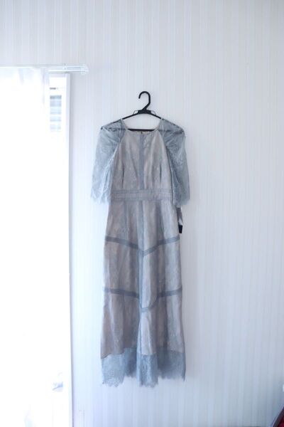 【新品】特別割dorrydoll総レースパーティドレスグレー定価18900円S