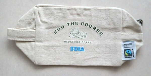SEGA ポーチ ノベルティグッズ コットン製ミニポーチ セガソニック 非売品