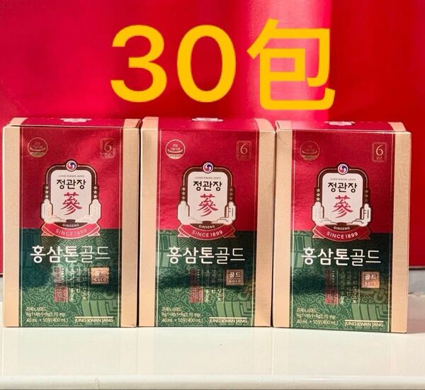 正官庄 6年根高麗人参紅参トンゴールド 40ml 30包