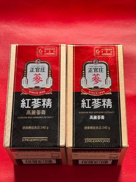 新品 未開封正官庄高麗人参エキス 紅参精240g x2個