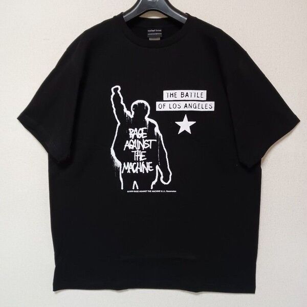 RAGE AGAINST THE MACHINEレイジアゲインストザマシーン新品未使用半袖バンドTシャツブラックサイズXL