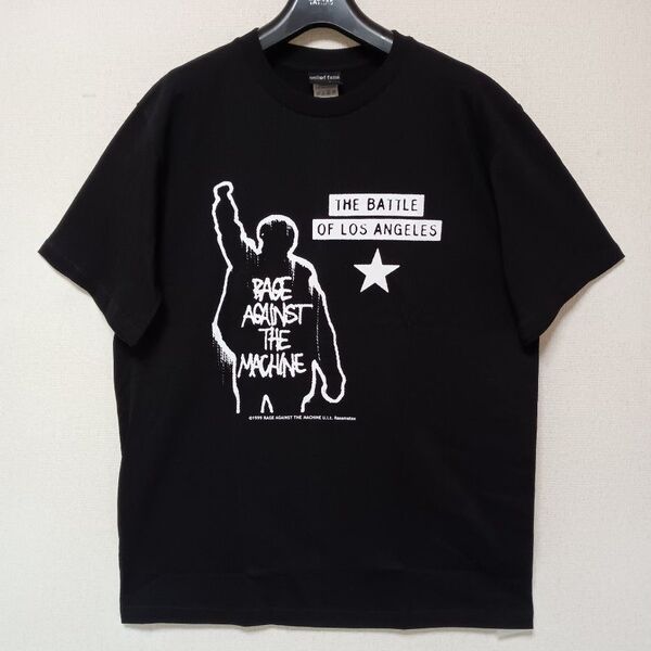 RAGE AGAINST THE MACHINEレイジアゲインストザマシーン新品未使用半袖バンドTシャツブラックサイズL