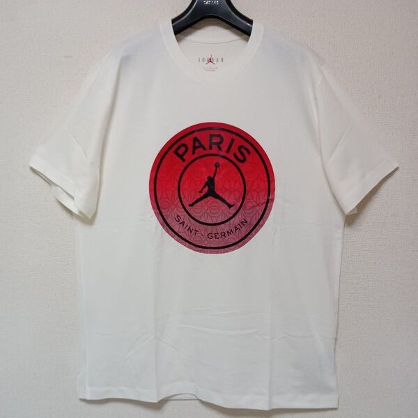 PARIS SAINT-GERMAINパリサンジェルマン新品未使用フロントプリント半袖TシャツホワイトサイズXL