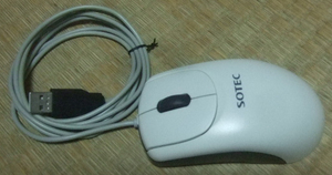 SOTEC with logo USB mouse ( white ).