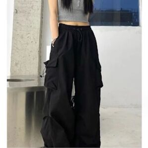 カーゴパンツワイドボトムス レディース