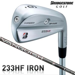 飛び+見た目+操作性◆美品+未使用◆ブリヂストン◆233HF◆アイアンセット6-P(5本)◆