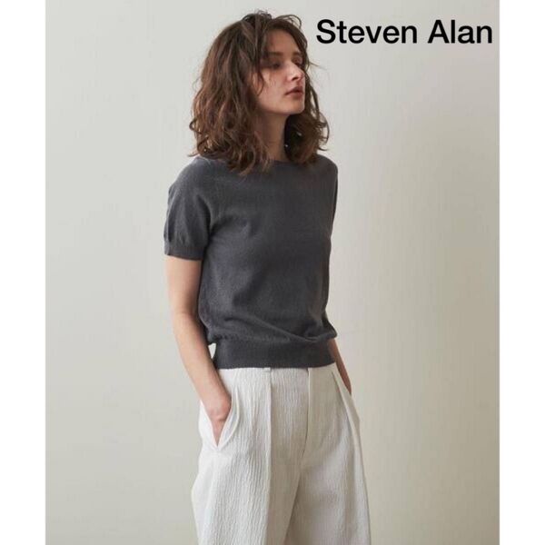 Steven Alan KNIT YARN PULLOVER ニット 半袖 スティーブンアラン サマーニット tシャツ レディース