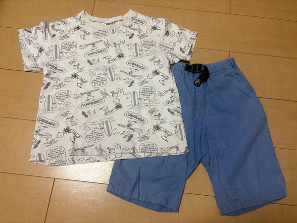 BREEZE スヌーピー Tシャツ グローバルワークパンツ セット 130センチ