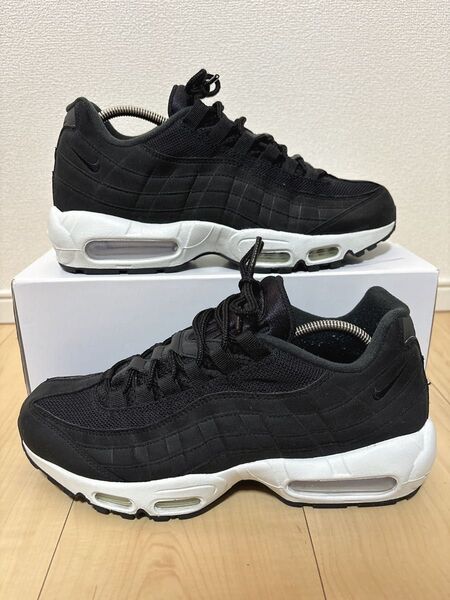 ナイキ エアマックス95 ブラックホワイト NIKE BY YOU 26.5cm