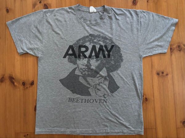ベートーベン US ARMY リメイク Tシャツ アメリカ軍 IPFU ビンテージ グレー