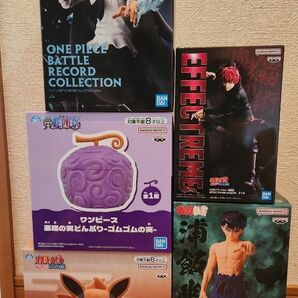 ワンピース ナルト 幽☆遊☆白書 フィギュア ルームライト どんぶり5点セット