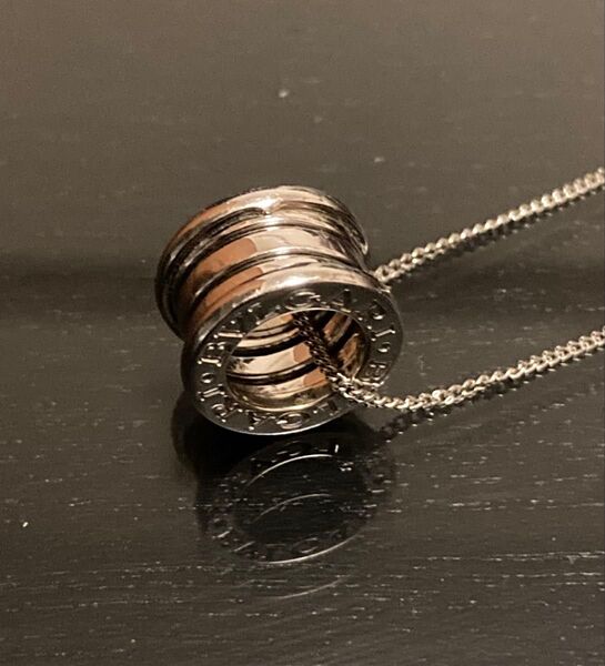 BVLGARI ビーゼロワンK18WGペンダントトップ&喜平K18WGネックレス