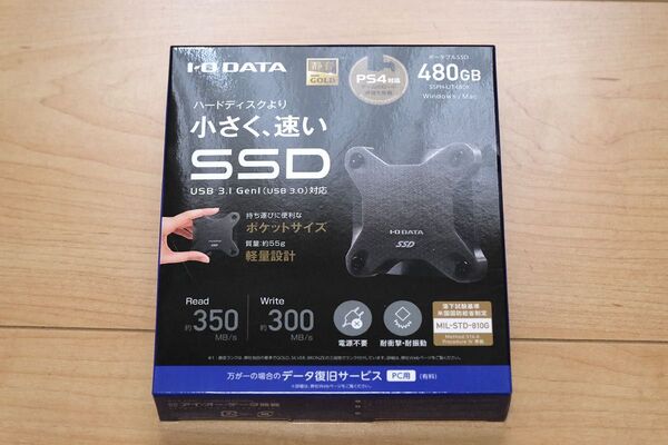 I-O DATA 外付けSSD(480GB)SSPH-UT480K