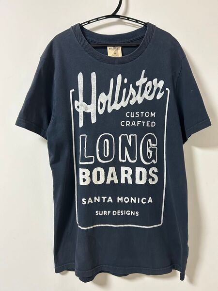 Hollister LONG BOARDS 半袖Tシャツ 紺 ネイビー 部屋着 Mサイズ ネイビー プリント ホリスター