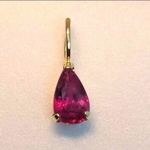 ルビー 0.2ct K18 ペンダントトップ