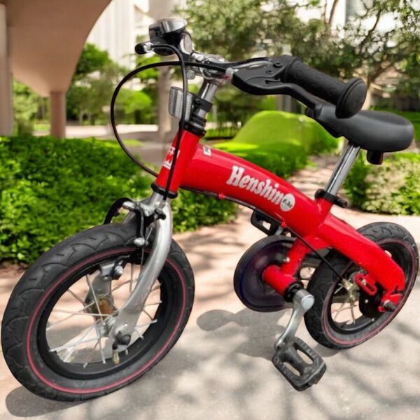 キッズバイク ランニングバイク バランスバイク 子供自転車 へんしんバイク 赤
