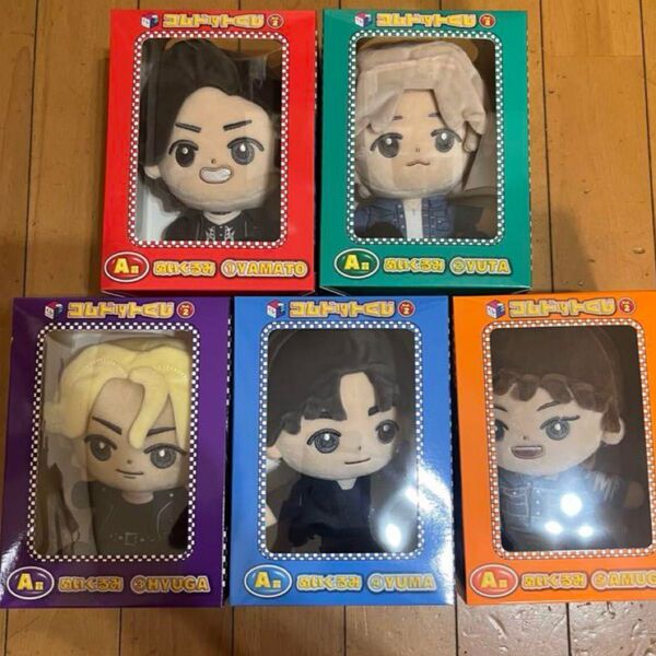 【新品】コムドットくじVol.2 くじスクエア ぬいぐるみ 全5種セット