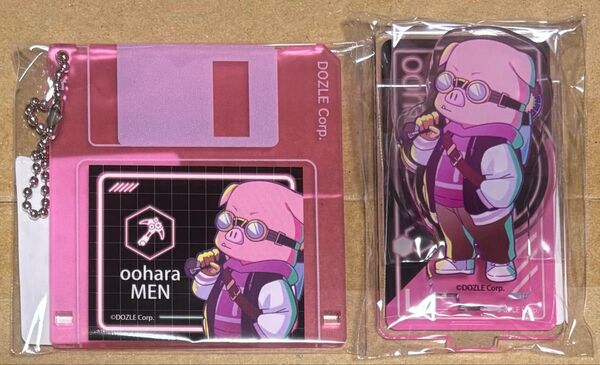 ドズル社 DMMスクラッチ【NEO-CHARA】アクリルスタンド/フロッピーディスク風アクリルキーホルダー おおはらMEN