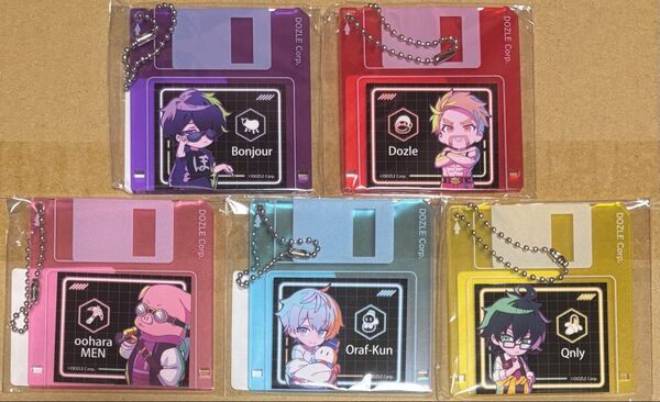 ドズル社 DMMスクラッチ【NEO-CHARA】フロッピーディスク風アクリルキーホルダー