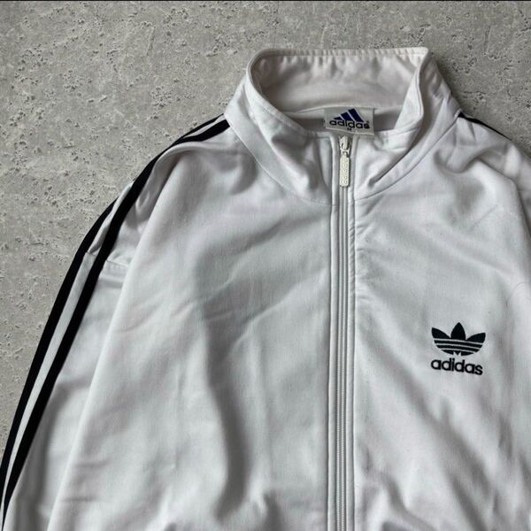 【希少】adidas 90sトラックジャケット ファイヤーバード ホワイト M
