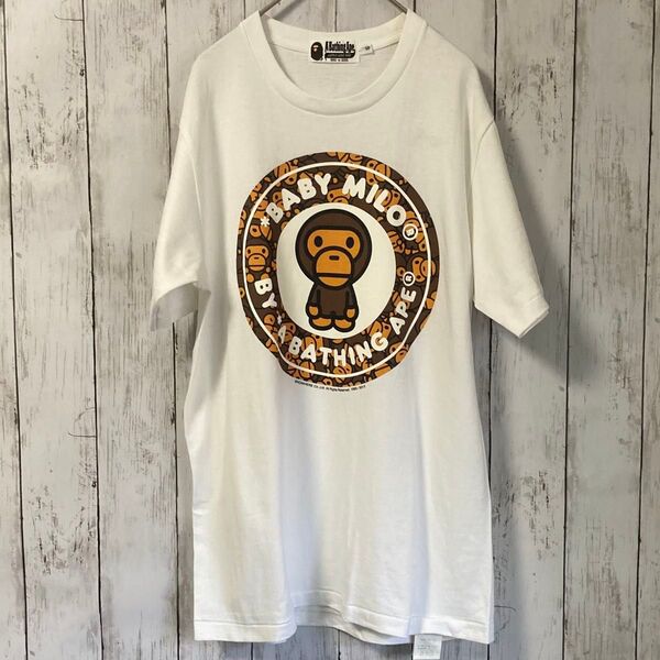 A BATHING APE エイプ Tシャツ レア BABY MILO Tシャツ 古着 半袖プリントTシャツ ビンテージ 半袖